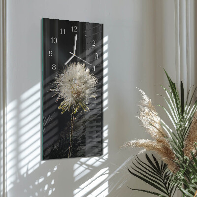 Vertical wall clock Milk Thistle
