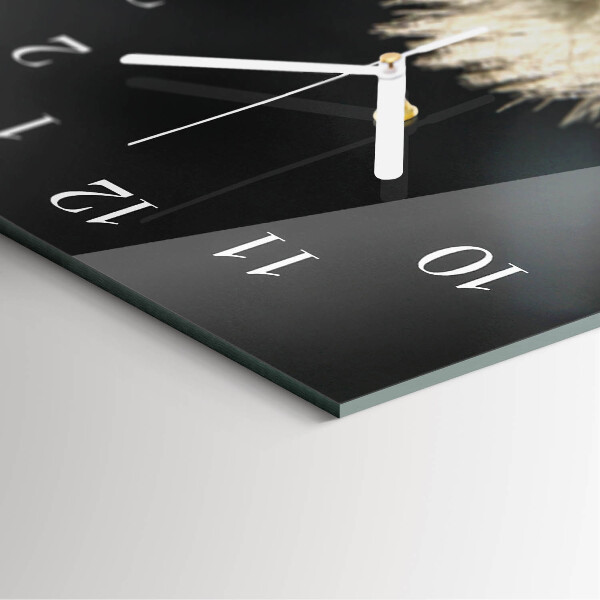 Vertical wall clock Milk Thistle