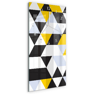 Vertical wall clock Triangles