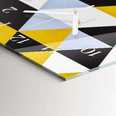 Vertical wall clock Triangles