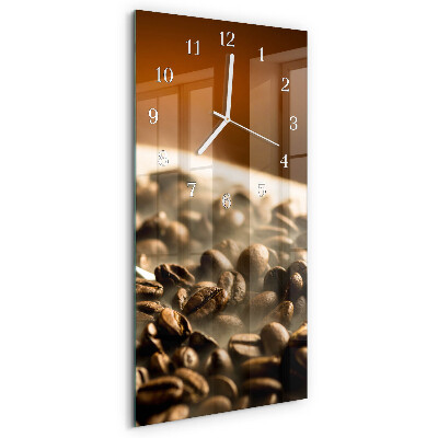 Vertical wall clock Coffee Beans