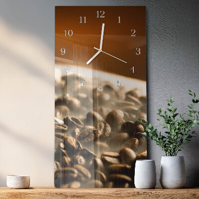 Vertical wall clock Coffee Beans