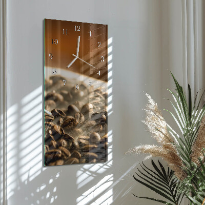 Vertical wall clock Coffee Beans
