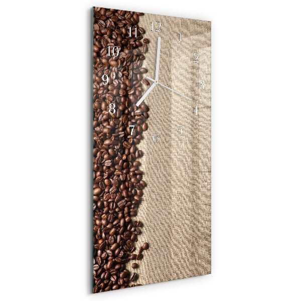 Vertical wall clock Coffee Beans