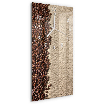 Vertical wall clock Coffee Beans