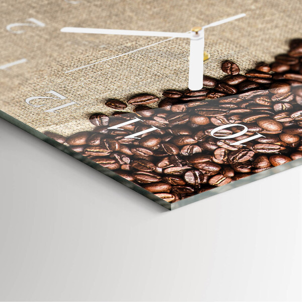 Vertical wall clock Coffee Beans
