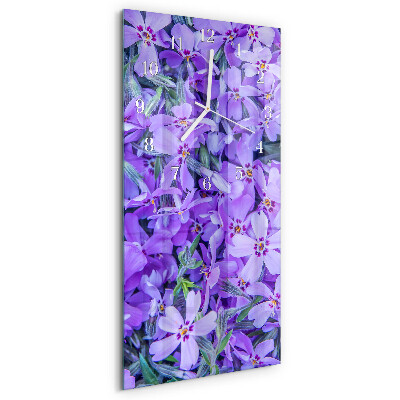 Vertical wall clock Flowers