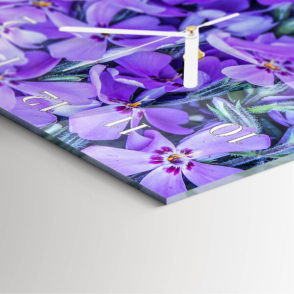 Vertical wall clock Flowers