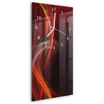 Vertical wall clock Abstract Lines