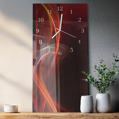 Vertical wall clock Abstract Lines