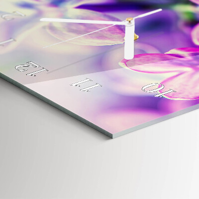 Vertical wall clock Flowers