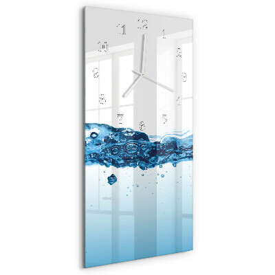 Vertical wall clock Water