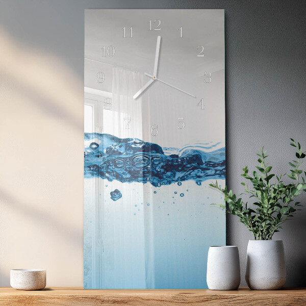 Vertical wall clock Water