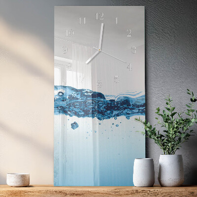 Vertical wall clock Water