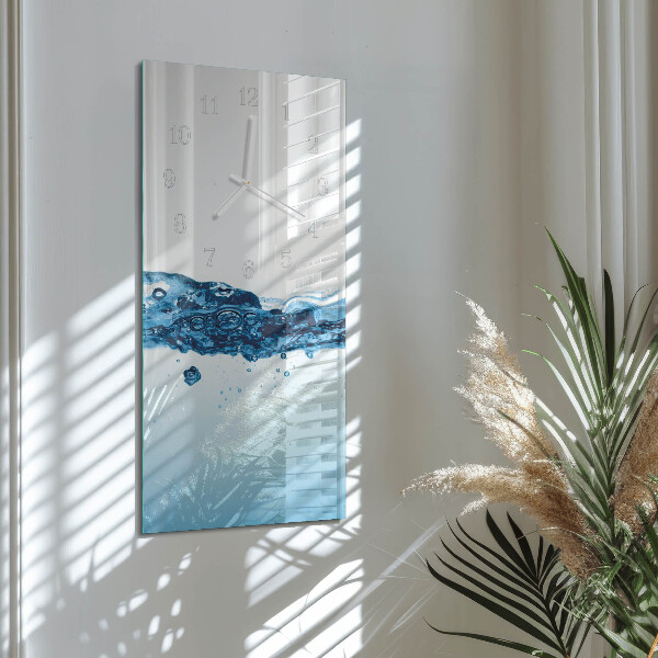 Vertical wall clock Water