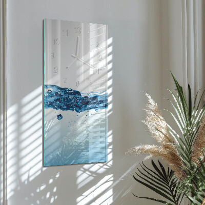 Vertical wall clock Water