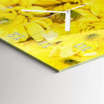 Vertical wall clock Flowers