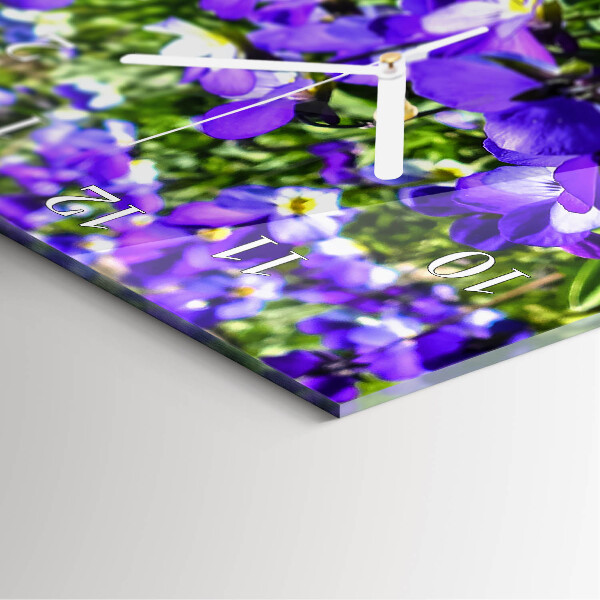 Vertical wall clock Primroses