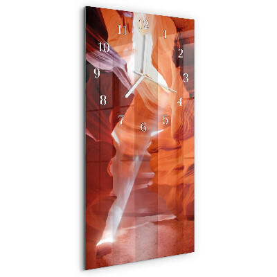 Vertical wall clock Cave