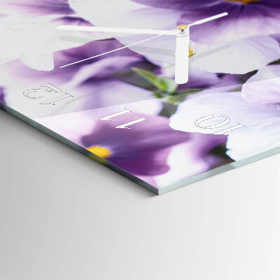 Vertical wall clock Flowers