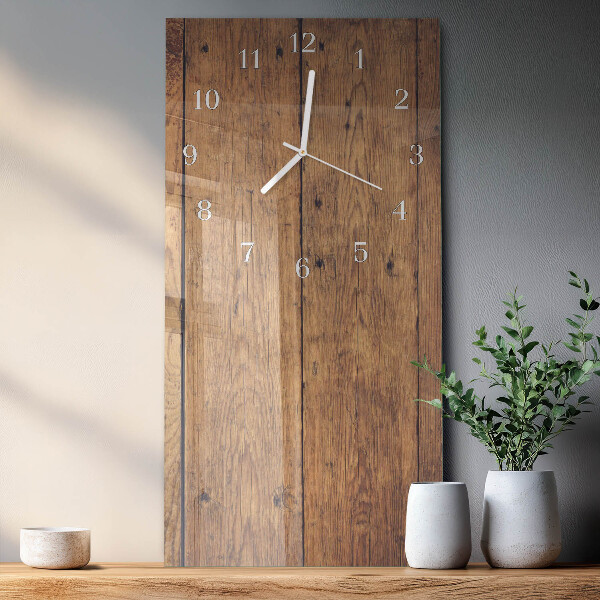 Vertical wall clock Wood
