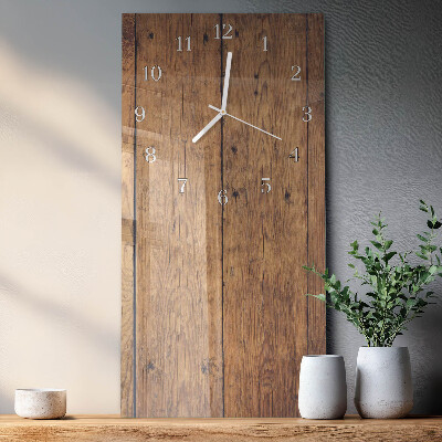 Vertical wall clock Wood