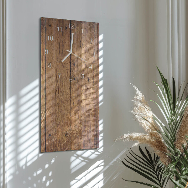 Vertical wall clock Wood