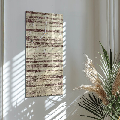 Vertical wall clock Oilcloth