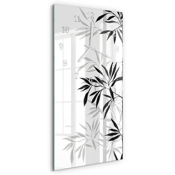 Vertical wall clock Bamboo