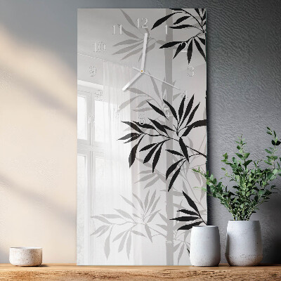 Vertical wall clock Bamboo