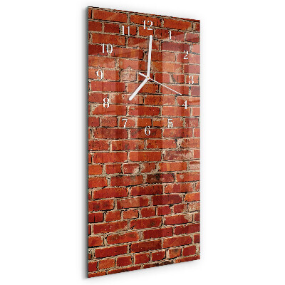 Vertical wall clock Brick Wall