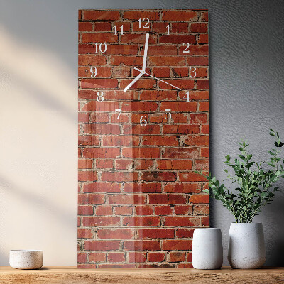 Vertical wall clock Brick Wall