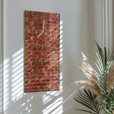Vertical wall clock Brick Wall