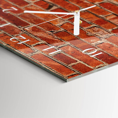 Vertical wall clock Brick Wall