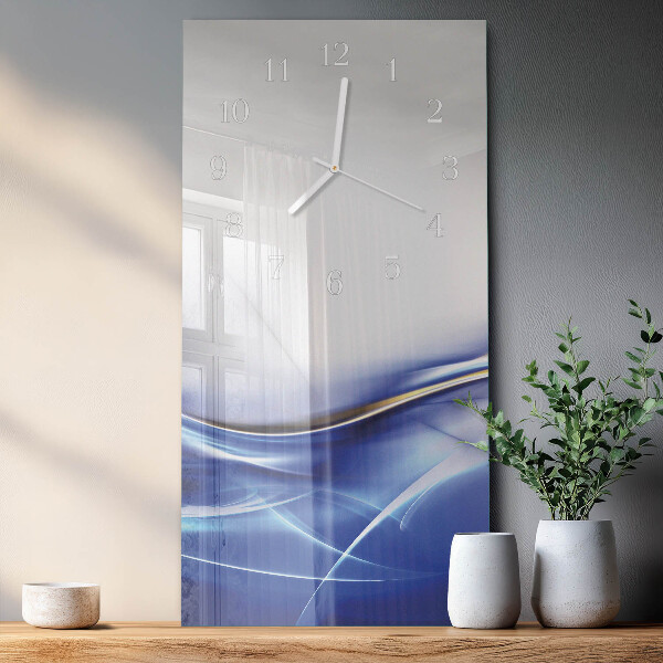 Vertical wall clock Abstract Lines