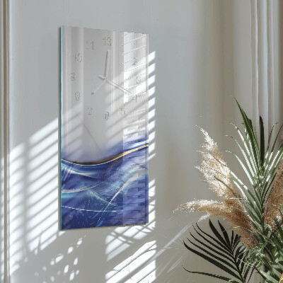 Vertical wall clock Abstract Lines