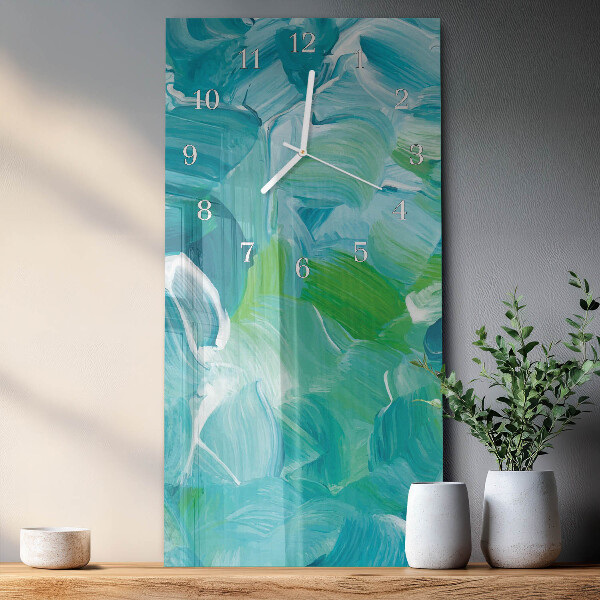 Vertical wall clock Wave