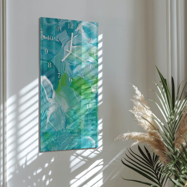 Vertical wall clock Wave