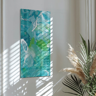 Vertical wall clock Wave