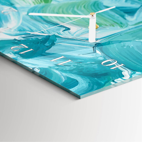 Vertical wall clock Wave