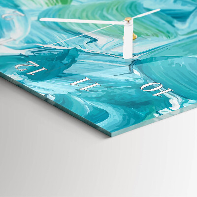 Vertical wall clock Wave