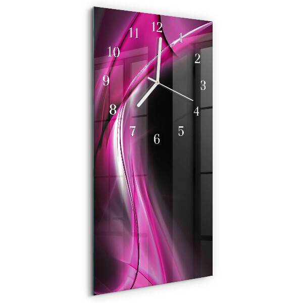 Vertical wall clock Abstract Lines