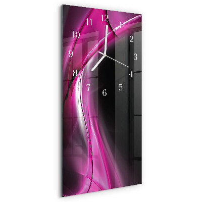 Vertical wall clock Abstract Lines