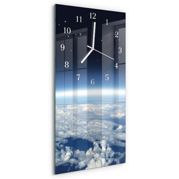 Vertical wall clock Earth's Universe
