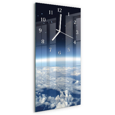 Vertical wall clock Earth's Universe