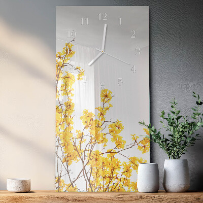 Vertical wall clock Tree