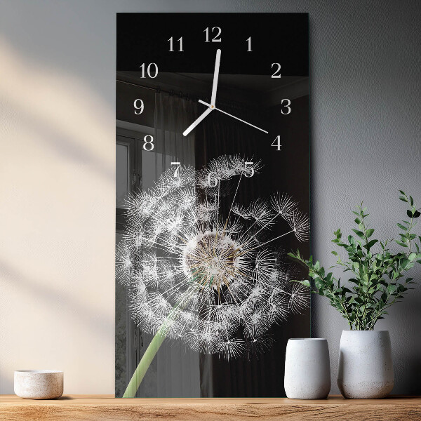 Vertical wall clock Dandelion