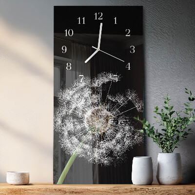 Vertical wall clock Dandelion