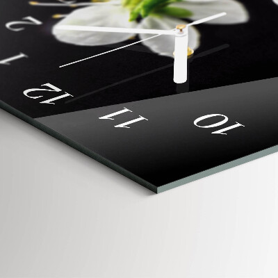 Vertical wall clock Flowers