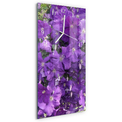 Vertical wall clock Primroses